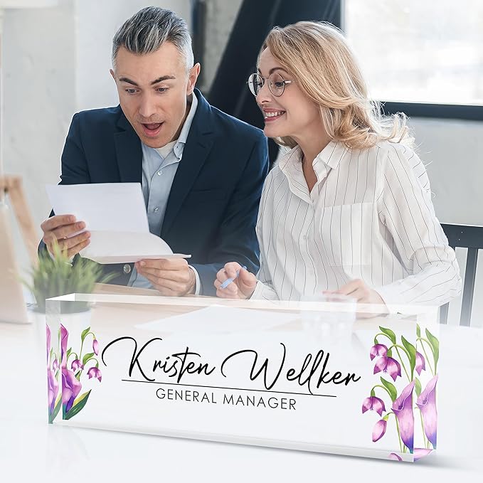 Custom Office Name Plate for Desk, Desk Name Plate Personalized, Personalized - Image 5
