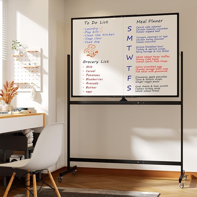 Neatsure Large Rolling Whiteboard on Wheels - Image 6