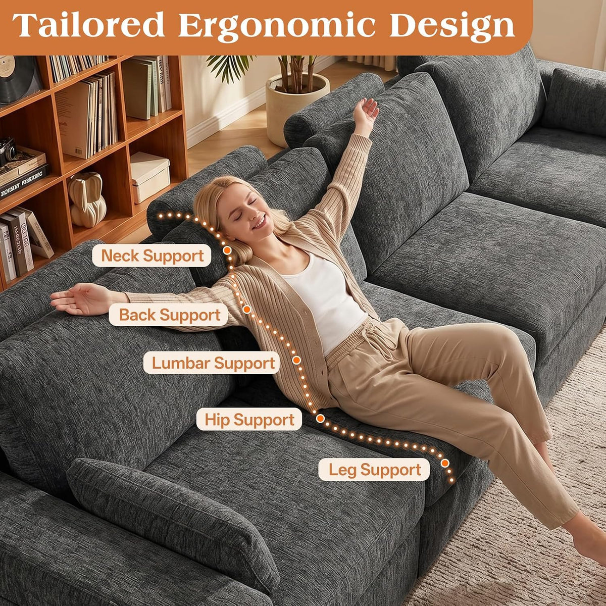Ottoman Module for Cloud Modular Sectional Sofa