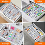 Spaclear Large Utensil Drawer Organizer Expandable Silverware Organizer - Image 9