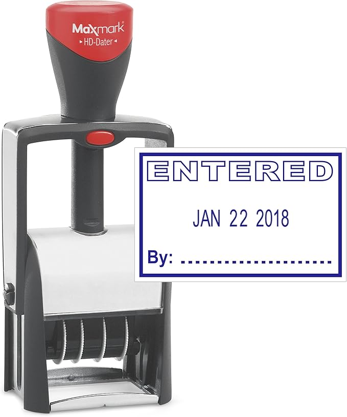 MaxMark Heavy Duty Self Inking Date Stamp by Maxmark