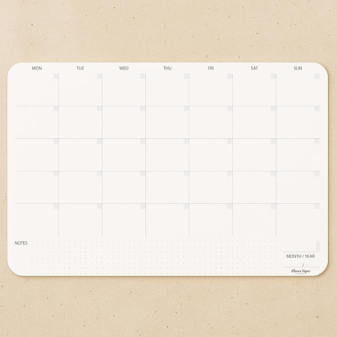 Undated Monthly Planner Notepad, Desk Calendar - Image 2