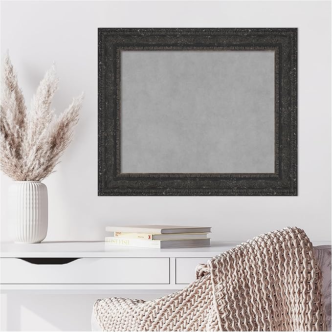 Amanti Art Black Framed Magnetic Board 21x25 Small Vision Board - Image 6