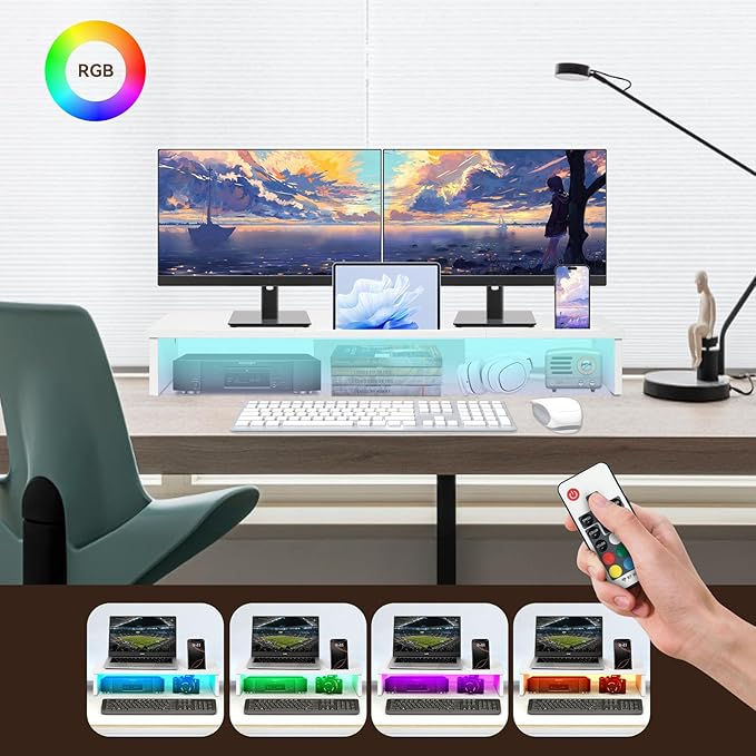 Qupui Dual Monitor Stand Riser - Image 3