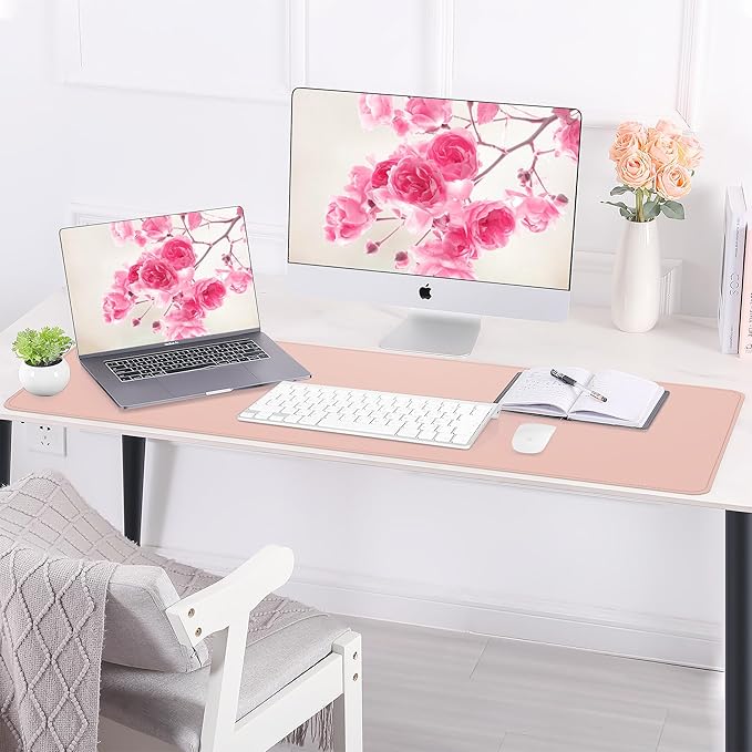 AFIING Leather Desk pad Protector, Large Non-Slip Office Desk Mat - Image 5