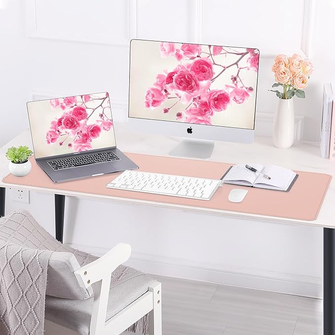 Large Desk Mat -47.2" x 17.5" Leather Desk Pad Protector - Image 6