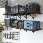 fleximounts fold-down 2-pack 2x6ft garage wall shelving, 1800lbs, main product view