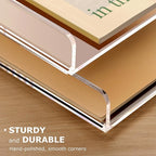 2 Pack- Stackable Paper Letter Tray, A4 File Tray Desk Organizer, Acrylic Desk - Image 8