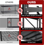 set of 2 48" wide heavy duty garage showing dimensions