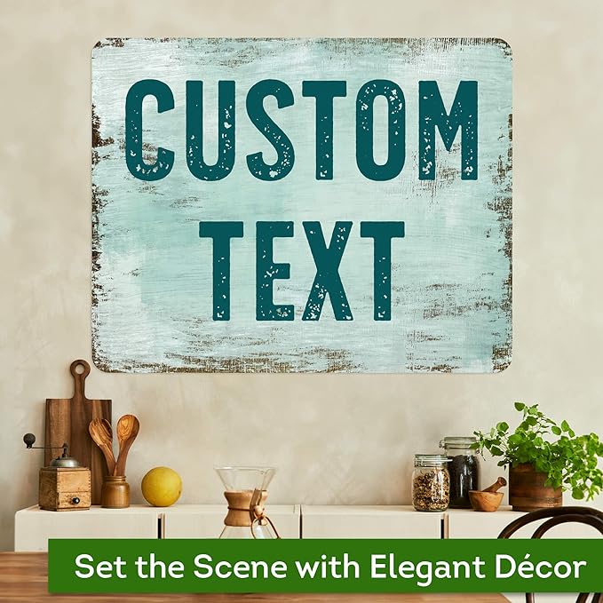 Custom Sign, Custom Street Sign, 11 Font Colors, 13 Font Styles, 4 Hole Options - Image 4
