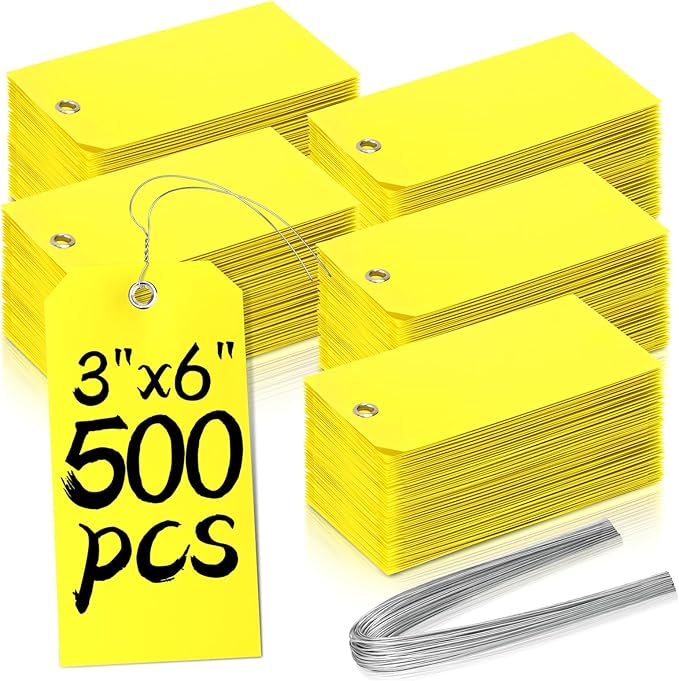 500 Pieces Plastic Shipping Tags by XUWAIDSGN