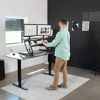 VIVO 42 inch Height Adjustable Stand Up Desk Converter, V Series, Quick Sit to - Image 3