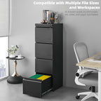 approgreent vertical 4 drawer file cabient with lock showing dimensions