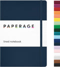 PAPERAGE Lined Journal Notebook, 160 Pages, Medium 5.6 in x 8 in by PAPERAGE