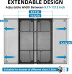Marbrasse Expandable Desk Drawer Organizer, Mesh Drawer Organizer Tray - Image 2