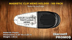 100 Magnetic Memo Holders Set - Image 4