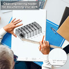 2 Pack 100 Sheets 11" x 17" Isometric Graph Paper Pad Landscape - Image 4