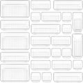 Vtopmart 25 PCS Clear Plastic Drawer Organizers Set, 4-Size Versatile Bathroom by Vtopmart