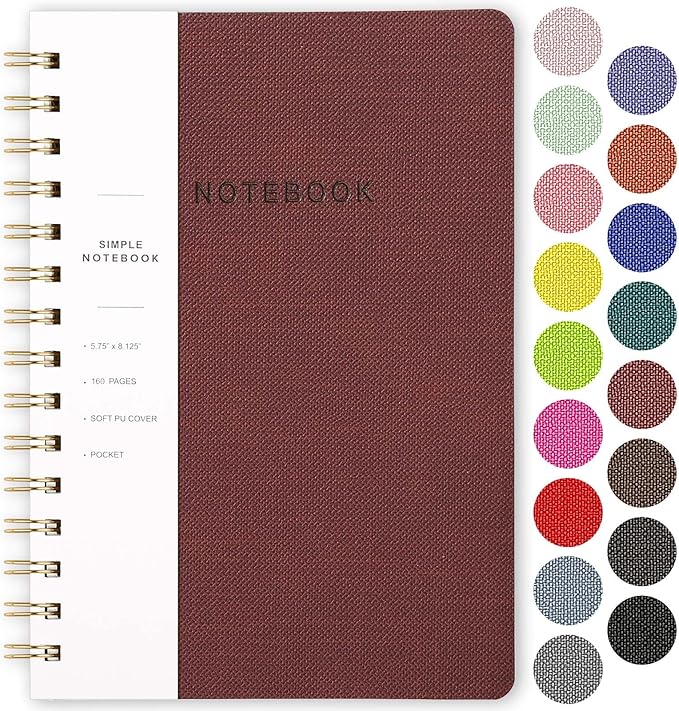 Spiral Notebook-5.75" x 8.125" College Ruled Journal by Oneirom