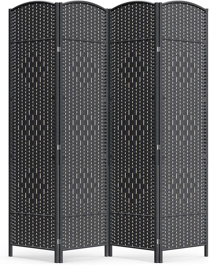 Cocosica 4 Panel Room Divider, 6Ft Folding Privacy Screen, Tall by cocosica