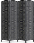 Cocosica 4 Panel Room Divider, 6Ft Folding Privacy Screen, Tall by cocosica