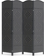 Cocosica 4 Panel Room Divider, 6Ft Folding Privacy Screen, Tall by cocosica