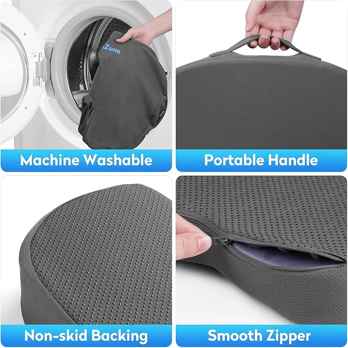 XXL Seat Cushion Office Car Seat Cushion, Memory Foam Cushion - Image 4