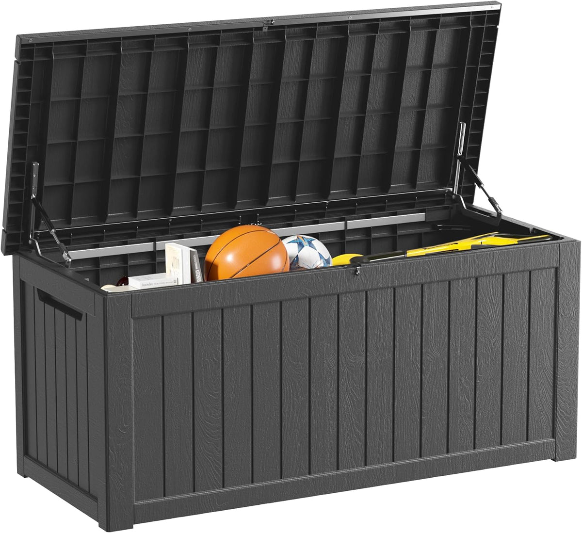 Decksplore 270 Gallon Outdoor Storage Box Waterproof Lockable Resin Deck Box