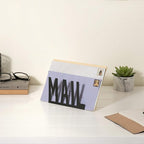 MyGift Mail Holder Organizer Countertop Modern Metal Black - Image 7