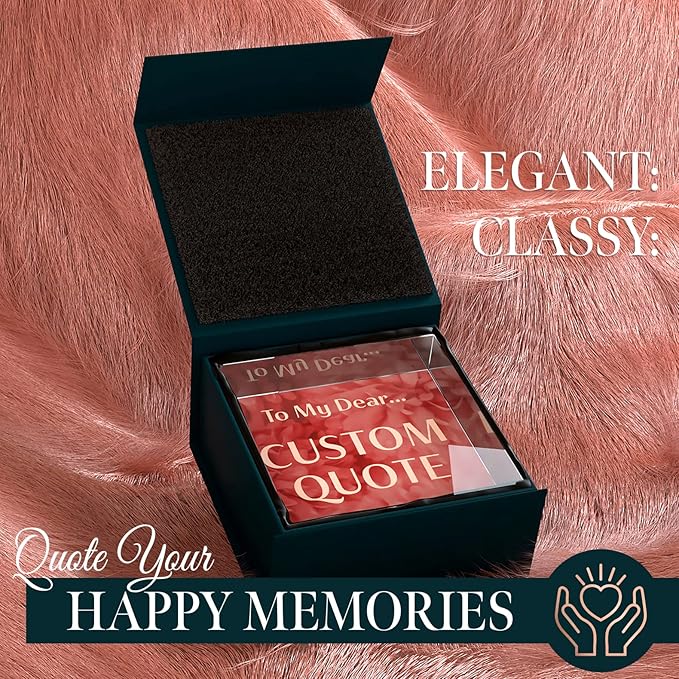 Personalized Gifts, Custom Quote Block Letter Board, Crystal-Clear Acrylic - Image 2