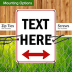 Custom Arrow, Custom Directional Sign, Two Way Arrow, 18x24 Inches, 55 mil - Image 5