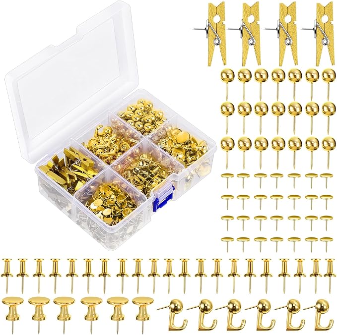 Sawysine 600 Pcs Decorative Push Pins by Sawysine