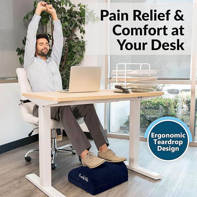 ComfiLife Foot Rest for Under Desk at Work – Adjustable Desk FootRest for - Image 7