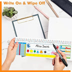 36 PCS Desk Nameplates, Double Sided PET Film Desk Name Tags - Image 5