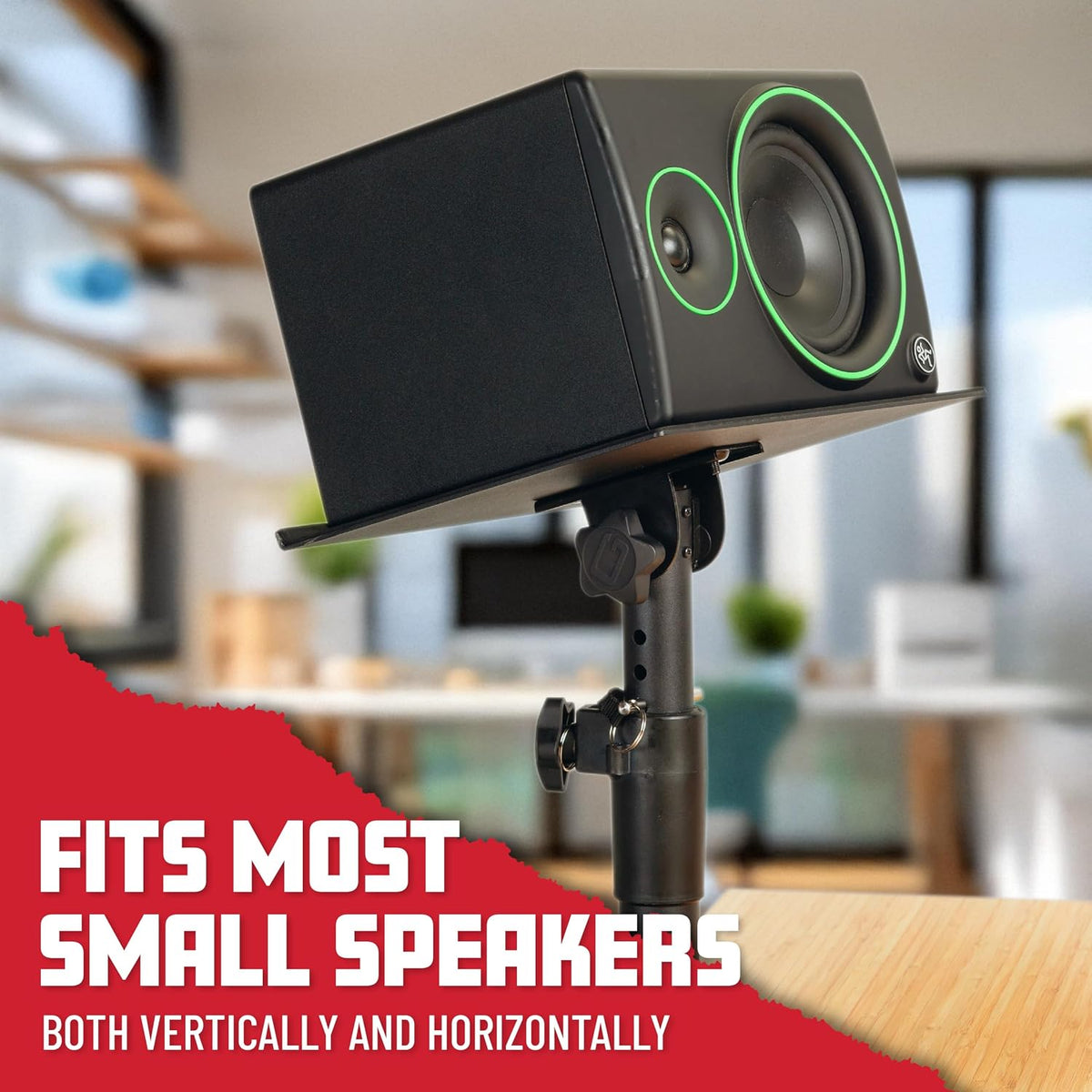 Gator Frameworks Desktop Clamp-On Studio Monitor and Speaker Stand with EVA F...