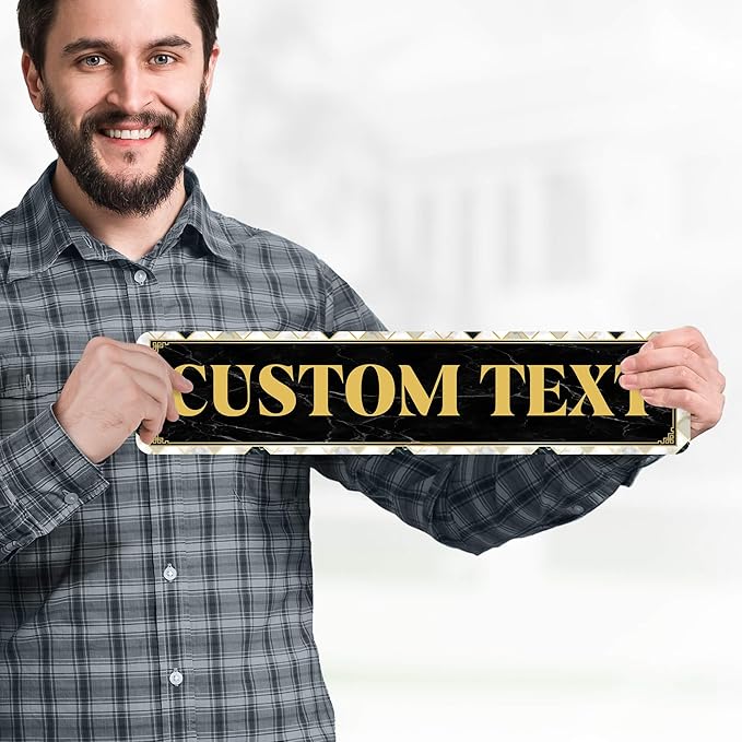 Custom Sign, Custom Street Sign, 11 Font Colors, 13 Font Styles, 4 Hole Options - Image 2
