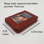 ag wallets Mens Zip Around Leather Wallet - Image 5