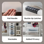 IRIS USA 27 Qt Stackable Plastic Storage Bins - Image 3