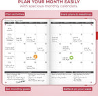 Clever Fox Planner Large – Undated Weekly & Monthly Planner - Image 7