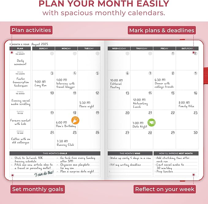 Clever Fox Planner Large – Undated Weekly & Monthly Planner - Image 7