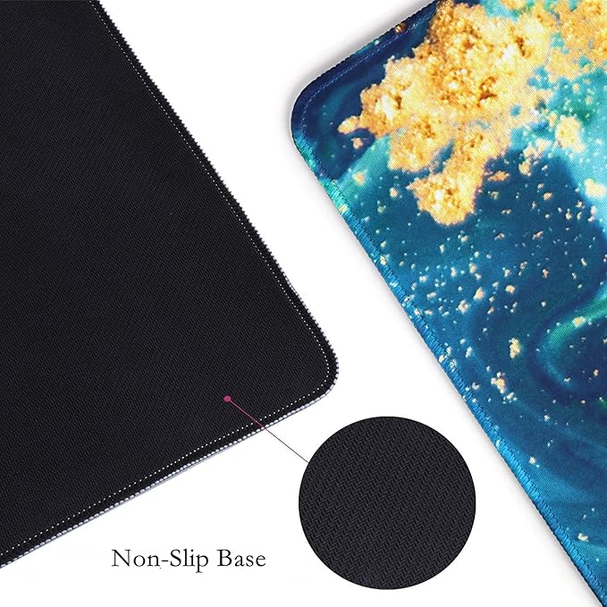 iCasso Extended Gaming Mouse Pad, Large Non-Slip Rubber Base Mousepad - Image 2