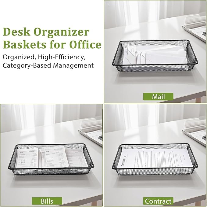 AZFUNN Office Metal Mesh Basket - Image 5