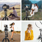 PULUZ 64"/164cm Video Tripod, Metal Camera Tripod - Image 8