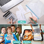 YOPCDJ 12pcs Mesh Zipper Pouch Bags, A4 Puzzle Bag - Image 6