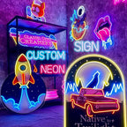 Custom Neon Sign Logo, Personalized LED Shop Name Logo Sign - Image 9