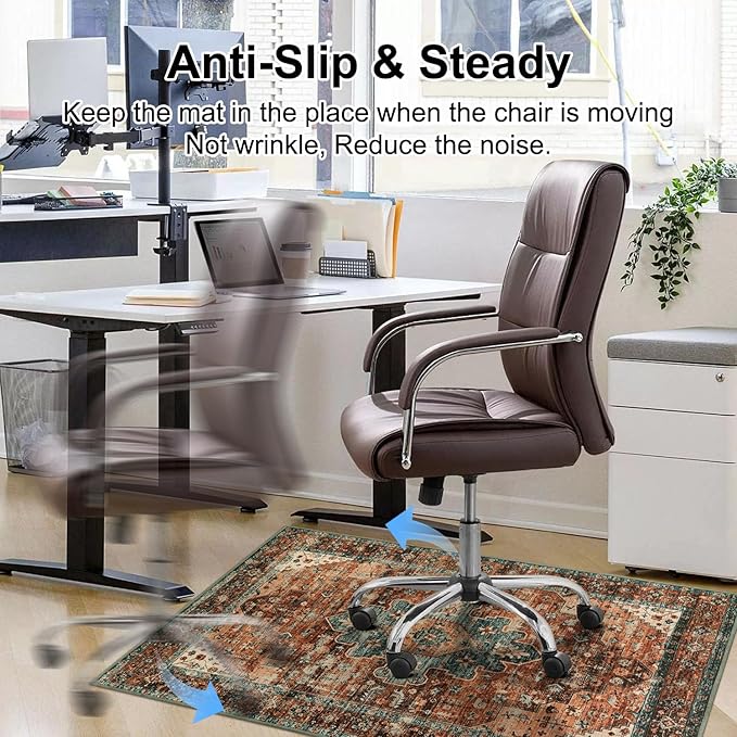 Anidaroel 48"x60" Chair Mat for Hardwood Floor/Tile Floor, Desk Chair Mat for - Image 5