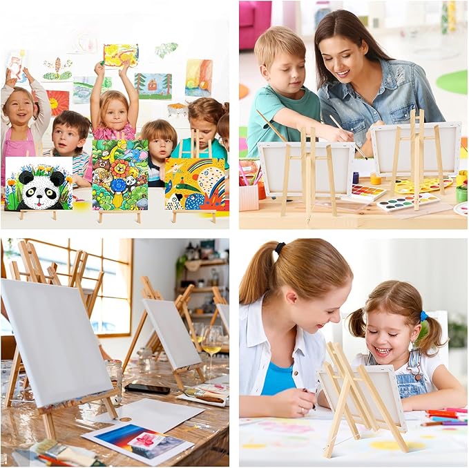 ESRICH 16Pack 11.8" Wood Easels, Tabletop Easel - Image 7