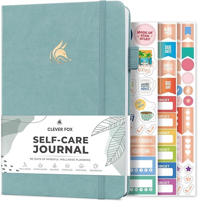 Clever Fox Self-Care Journal – Daily Reflection Notebook – Mental Health & by CleverFox