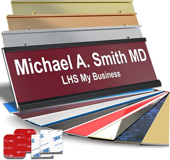 Personalized Name Plate with Choice of Mounting by LHS+My+Business