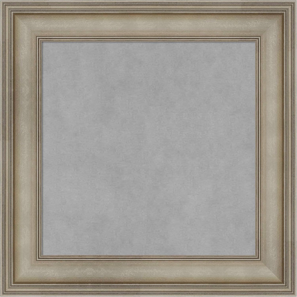 Amanti Art Silver Framed Magnetic Board 21x21 Small Vision Board